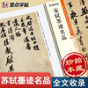 Famous calligraphy works of Su Shi/High-definition color printed analysis of Chinese inscriptions on inscriptions