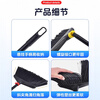 Baiyun Chaobao cleaning long-handled outdoor large broom hard-bristled soft broom sweeping does not stick to hair sweeping artifact property cleaning wide broom sanitation worker courtyard road cleaning hard-bristled broom (black yellow buckle)