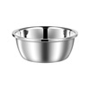 Extra thick 304 stainless steel basin household soup basin kitchen egg-beating food and basin washing vegetable baking grade extra large basin extra thick 18cm one pack