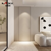 Mooke can be a door-to-top simple extremely narrow frameless invisible light luxury aluminum wooden door wall with the same color latex paint door aluminum honeycomb 27MM frame/inner flat inner opening