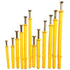 Bingyu small yellow croaker plastic expansion tube bolt expansion screw wall plug self-tapping screw expansion plug 8*60 (50 sets)