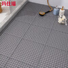 Masifu PVC bathroom waterproof splicing floor mat carpet bathroom toilet swimming pool anti-slip mat gray 300*300*9mm (4 pieces/pack)