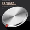 Huili's extra thick 304 stainless steel bucket lid sold separately, thickened round flat lid, dustproof multi-purpose soup bucket lid for juice pot, 25cm, suitable for pots with inner diameter, 304 steel, extra thick 304 steel