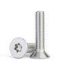Jinchao 304 stainless steel screws countersunk head flat head plum blossom without column anti-theft screw M2M2.5M3M4M5M6M8 M4*12 (50 pieces) without column