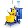 Huili's cleaning cart multi-functional trolley cleaning cart hospital hotel cleaning special linen cart property tool cart brand cleaning cart without cover