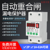 Automatic reclosing leakage protector intelligent leakage self-restoring overvoltage and undervoltage switch single-phase 220V 2P 10A