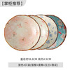 Kawashimaya Japanese-style ceramic plate dish plate household new Internet celebrity creative dinner plate high-end saucer deep plate recommended combination mixed color 4 pieces