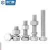 Guwanji Grade 8.8 hot-dip galvanized external hexagonal screws and nuts set complete high-strength iron tower hot-dip galvanized bolt combination M36x140 1 set