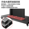 Yunjia 75/85/98/100-inch TV floor-standing bracket horizontal and vertical screen rotating large-screen mobile cart all-in-one smart screen universal rack teaching conference training hotel exhibition hall 70-120-inch horizontal and vertical screen rotating cart - load bearing 130KG