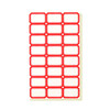 Minggu label stickers self-adhesive label stickers name stickers classification stickers index label stickers multiple specifications easy to tear off and write 29*20mm red