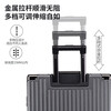 Snow Cass suitcase large capacity box 40 inches aluminum frame trolley case overseas checked suitcase extra large password box leather suitcase atmospheric black extra large capacity/sturdy and durable 40 inches extra large checked luggage box for moving abroad