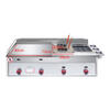 Yushang griddle fryer all-in-one machine gas teppanyaki iron plate outdoor equipment gas hand cake machine stall fryer 73 grilled oil double pot + noodle basket + oden + lid