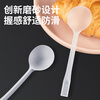 Youao disposable spoons 100 individually packed takeaway plastic spoons high-end hard frosted ice cream spoons