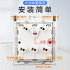Tianshili bathroom heater switch integrated ceiling E series five-turn bathroom exhaust fan lighting integrated five-in-one bathroom heater switch white five-turn