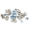 Jinchao T-type nut 20/30/40/45 type European standard aluminum profile slider shrapnel nut ship type hammer head national standard European standard T type 40 type-M6 (50 pieces)