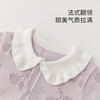 Guiqi Bear Baby Girl New Year Jumpsuit Autumn and Winter Clothes Modal Baby Harness Romper Suit Western Style Outing New Year Clothes Light Purple 90cm