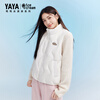 YAYA Down Vest Women's 2025 New Fashion Stand Collar Korean Style Casual Warm Vest Can Be Weared Outside Black L