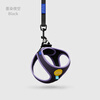 Ycqpet dog leash small dog harness dog leash vest style dog leash dog leash Y01 black XS