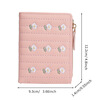 Chajin New 2024 Fashion Korean Version Cute Embroidered Women's Wallet Simple Short Two-fold Coin Card Holder Yellow