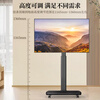 TAZD32-86-inch mobile art TV stand floor-standing universal hanger bracket conference TV stand suitable for Xiaomi Hisense Skyworth home TV cart floor-standing hanger 32-75 simple mobile obsidian black