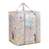 De Shuangman quilt storage bag thickened waterproof Oxford cloth moving packing bag moisture-proof and mildew-proof quilt luggage clothing bag Space Bear 75 liters 48*35*45cm