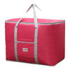 Luila Oxford cloth luggage moving packing bag quilt storage bag large capacity thickened portable quilt clothing storage bag dark burgundy solid color extra large 70x35x50cm