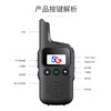 TUQIANG Mini Intercom Earhook Micro Intercom Hotel Restaurant Beauty Salon 4S Shop Service Outdoor Long Battery Life 5G Version National Intercom + Unlimited Distance