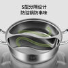 Kobach (KOBACH) 304 stainless steel hot pot, mandarin duck pot, dual-purpose pot, thickened multi-bottom hot pot pot, multi-functional soup pot, shabu-shabu pot