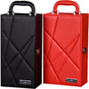 Fat Donglai same style red wine gift box empty box packaging box double dry red wine packaging leather box suitcase custom black double bauhinia flower