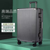 Snow Cass suitcase large capacity box 40 inches aluminum frame trolley case overseas checked suitcase extra large password box leather suitcase atmospheric black extra large capacity/sturdy and durable 40 inches extra large checked luggage box for moving abroad