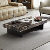 Quanyou Home Tea Table Living Room Modern Simple Marble Rectangular Coffee Table Light Luxury High-Quality New Tea Table