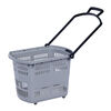 Supermarket shopping basket trolley with wheels mall shopping basket shopping box hand basket shopping basket plastic shopping basket blue thickened length 51 cm wide 8 cm high 8 cm blue thickened length 51 cm wide 38 cm high 38 cm