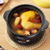 Special casserole for gas stove, household high temperature resistant dry-fired non-cracking soup pot, ceramic clay pot, stew pot 3.1L, suitable for 3-4 people, lithium ore formula 3.1L