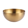 Shanyufu Korean cold noodle bowl 20cm stainless steel large bowl soup bowl instant noodle bowl Korean bibimbap cooking tableware gold-plated