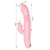 Jiuai vibrator, adult sex toy, vibrator, double bed, love aid tool, female self-comforting physiological massager, telescopic tongue licking, large-scale women's special physiological massager dildo for two people to watch and do at the same time