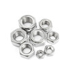 Jinchao 304 stainless steel metal self-locking nut anti-loosening nut M3M4M5M6M8M10 M6 (5 pieces) 316