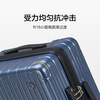 Hermes suitcase trolley case 24-inch suitcase men's large-capacity password box women's checked business travel leather case navy blue