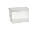 Su Shi 105L transparent white lid waterproof and moisture-proof transparent storage box (price unit) white lid transparent 105L white lid transparent