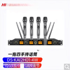 Hikvision (HIKVISION) one-to-two wireless microphone conference lavalier head-worn UHF handheld one-to-four KTV microphone dedicated one-to-two handheld microphone