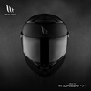 MT HELMETS Thor 4 helmet, full-face motorcycle helmet for men and women, winter anti-freeze, warm and anti-fog motorcycle helmet for all seasons, hot selling and cool, matte black (default transparent) 70% choose XL (57-58 head circumference recommended)