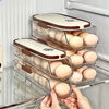 Tanbeiman egg storage box household refrigerator crisper egg storage special side door food grade multi-layer storage box artifact single row - single layer side door storage