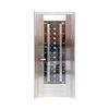 Qinkai Stainless Steel Customized Entry Security Door Entry Door Balcony Door 201 Single Door Door Thickened 304 1970/960 Outsourcing External Left Opening (Right Lock) Half Wave Flower Branch Style (Including Hardware)
