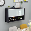 Kezitu wholesale glass door hanging cabinet sliding door hanging cabinet wall cabinet balcony wall kitchen cupboard living room wall cabinet custom-made assembly glass sliding door length 1 meter 2 * 30cm deep * 40cm high -