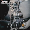 SBK motorcycle gloves winter riding motorcycle cold-proof plus velvet warm waterproof windproof touch screen carbon fiber shell