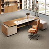 Wolin E0 desk light luxury boss desk modern boss desk president desk boss desk office desk and chair combination 2.4 meters president desk-long side cabinet
