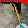 Diaohuang woven bag plastic wire large broom broom household commercial sanitation worker large broom courtyard factory construction site extra long wool silk extra thick thickened new detachable plastic wire broom as a whole (pack of 10)