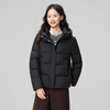Flying in the Snow 2025 Winter New Down Jacket Women's Short Hooded Warmth Black|8056 M/160/84A