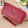 Kangaroo (KANGAROO) Women's Wallet Clutch Women's Long Simple Mobile Phone Bag Multifunctional Large Capacity Fashion Wallet Wallet Red