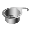 Baichang stainless steel swan drain basket kitchen sink special wet and dry separator hanging drain rack filter basket little swan (large drain net) + scouring pad