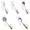 JIMANG spatula household colander cooking spatula kitchen spoon kitchen utensils spoon stainless steel frying spatula colander rice spoon four-piece set spatula + soup spoon + colander + rice spoon
